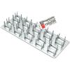Lun Fix Piastra dentata 200x300 mm acciaio zincato 1,3 mm, 10 pezzi, connettore per legno e travi, piastra forata in acciaio, giunzione e fissaggio per strutture in legno, Lun Fix