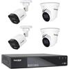 VulTech Security Kit DVR 4 Canali 2 Telecamere Bullet 2 Telecamere Dome 5Mpx