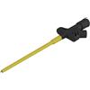 SKS Hirschmann KLEPS 2600 - Morsetto a coccodrillo di sicurezza, 4 mm, CAT II, colore: nero