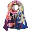 Invisible World Foulard Seta da Donna 100% Lunga Dipinta a Mano per Collo, Testa o Capelli - Calle Colorate