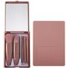 RANYAKE Mini Set di Pennelli per Trucco Viaggio,Set di Pennelli da Trucco,Pennell Piccoli per Cosmetici,Include Specchio e Custodia,Strumenti da Trucc Portatili,per Donne/Ragazze in Gita,Viaggio