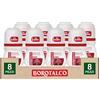 Borotalco Deodorante Roll On Asciutto per Uomo Deo 72h con Talco Assoluto Assorbe il Sudore Senza Alcol Profumo Ambrato - 8 Flaconi da 50ml