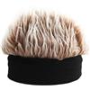 dzqad Cappello parrucca da uomo - parrucche divertenti per uomini, cappello fantasia uomo, fascia per capelli corti divertenti, per feste, costumi, attività all'aria aperta divertenti e quotidiane