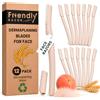 Friendly Razor Lame per dermaplaning per il viso, confezione da 12, per esfoliare la pelle, rasoi per il viso da donna, rasoi per il viso da donna, rasoi per il viso da donna, kit per dermaplaning, rasoio per