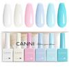 CANNI Smalto Semipermanente per Unghie 6 Colori Gel Nail Polish Soak Off UV LED per la manicure e la progettazione delle unghie 9ml C2319