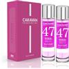 CARAVAN FRAGANCIAS - Scatola regalo con 2 profumi n. 47 da 150 ml, per donna
