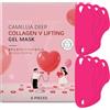 Sgjwyc Camellia Deep Collagen V Lifting Gel Mask, V-Line Lifting Viso Lifting Maschere Per Il Collagene, Maschere Viso Corea, Rassodante Laccia, Cura Della Pelle Coreana (Due Box)