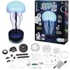 BUKI France - Lampada Medusa - Costruisci e Illumina - 6 Combinazioni di Colori - Tentacoli Ondulanti - Ingranaggi Regolabili - Luce Notturna USB - Gioco Creativo - da 8 Anni - 7084