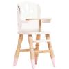 Le Toy Van - Educational Wooden Toy Role Play Beautiful Doll High Chair , Girls & Boys Pretend Play Toy High Chair - For Ages 3+