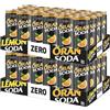 Generico Oransoda ZERO Aranciata Originale Italiana, Oran Soda con Arance Siciliane Senza Zuccheri 330ml (EDIZIONE 2025) [MAXI PACK con 48 Lattine]
