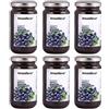 AmoreTerra (6 Pz.) confettura, composta di Mirtilli BIO senza zucchero, 220g, senza pectina, marmellata, biologica, 120g di frutta per 100g di prodotto