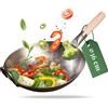 pasoli Il nostro wok piatto originale pasoli 36cm, Acciaio al carbonio