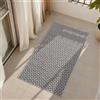 Carpetsale24 Tappeto Interno Esterno Impermeabile Tessitura Piatta Resistente UV Look Sisal Ideale per Cucina Balcone Terrazza, Dimensioni: 80x150 cm