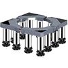haohang Base regolabile per lavatrice - Supporto antivibrante multifunzionale per asciugatrice, frigorifero e congelatore, portata massima 400 kg, lunghezza/larghezza 40-65 cm(12legs,19-22cm)