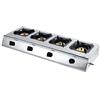 MytaYtCommercial Gas Hob, 35 Inch Hob Gas Stove Top 4 Sealed Burner for LPG Stainless Steel with Ion Sensor Protection