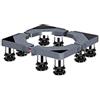 haohang Base regolabile per lavatrice - Supporto antivibrante multifunzionale per asciugatrice, frigorifero e congelatore, portata massima 400 kg, lunghezza/larghezza 40-65 cm(8legs,14-17cm)