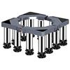 haohang Base regolabile per lavatrice - Supporto antivibrante multifunzionale per asciugatrice, frigorifero e congelatore, portata massima 400 kg, lunghezza/larghezza 40-65 cm(12legs,24-27cm)