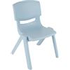 Bieco Enfants Chaise Sedia Bambini, Azzurro, 36x34x51cm