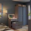 Vicco Tavolino da toilette Wanja, Grigio, 80 cm con panca e specchio LED, utilizzabile come tavolo da trucco e scrivania con sgabello girevole