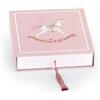 Generico 6X Scatolina portaconfetti Cavallino Rosa 12x12x4 cm BOMBONIERA