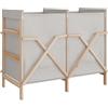 Vicco Mobiletto da bagno per lavanderia Bruno, Beige, 80 x 64 cm con 2 scomparti