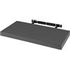 WOLTU Mensola da Muro Rettangolare Scaffale Libreria a Parete Decorazione per Cameretta Ufficio Porta CD/Dvd in Legno Grigio scuro 50cm RG9368dgr