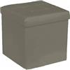 GX GARGIX Puff Pouf Contenitore Quadrato velluto Baule 38X38cm Trapuntato (RAP-9)