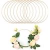 QWORK® 10 Pezzi Anelli in Metallo Oro 20 cm per Acchiappasogni e Artigianato Fai-da-Te