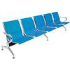 Notek Srl Panca per sala d'attesa COLORE BLU, sedute ufficio, panche in acciaio per studio professionale e sala d'aspetto (5_posti)