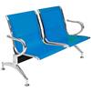 Notek Srl Panca per sala d'attesa COLORE BLU, sedute ufficio, panche in acciaio per studio professionale e sala d'aspetto (2_posti)