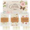 SCENTORINI Cera Profumata da Sciogliere, con Fiori Secchi 3 Fragranze di Pino, Fico Mediterraneo e Legno di Sandalo, Cera di Soia Naturale, Cubetti di Cera Profuma per Casa, Bagno, Ambiente