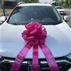 Chexin Fiocco rosa grande maglia per auto Happy Birthday regalo bicicletta, nastro regalo grande - XXL 45 cm, grande fiocco regalo per matrimoni, nuove case, feste e nastri lunghi 600 cm