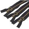 YaHoGa 10 cerniere #5 in metallo, 45 cm, chiusura lampo 5 mm, non divisibili, per borsa fai da te (bronzo antico, 45 cm)