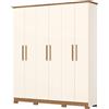 Befara Armadio Guardaroba 6 Ante CRISOL - Crema/Naturale