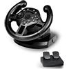 Generic Controller volante da corsa per PC - Joystick a vibrazione per un'esperienza di guida coinvolgente