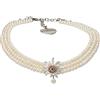Alpenflüstern Collana tradizionale bavarese Greta - collana tradizionale bavarese - elegante gioiello tradizionale da donna, collana Dirndl (bicolore) DHK320, Zinco