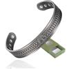 YINOX Bracciale magnetico in rame super forte per uomini e donne, classico braccialetto in rame con albero della vita, con 8 magneti NdFeB oversize e confezione regalo di alta qualità (6,5 pollici)