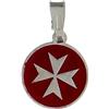Holyart Ciondoli con croce: Ciondolo argento 925 croce di malta diametro 1 cm