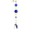 Lebole Maison Orecchino Mix & Match The Circle Singolo Cascata Pietre Blu