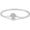 HappyStar Bracciale Donna Bead Charm Da Donna in Argento Sterling 925,Bracciale con maglia snake e chiusura, Charms Compatibili,Regali per donne.