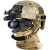 Generic Telescopio monoculare per visione notturna digitale di grado militare PVS-14 dispositivo telescopio per visione notturna IR montato sulla testa per la caccia, trasparente, bianco, nero