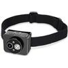 Bewinner Telecamera da testa, 1080p con regolazione a 45° per registrazione, mini action camera, torcia frontale a LED, videocamera indossabile per sport notturni all'aperto