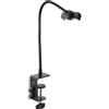 LJISEHG Supporto for telefono a collo di cigno regolabile da 7,9 - Supporto con morsetto ruotabile a 360° for dispositivi da 2,4-3,9, nero(15.7)