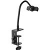 LJISEHG Supporto for telefono a collo di cigno regolabile da 7,9 - Supporto con morsetto ruotabile a 360° for dispositivi da 2,4-3,9, nero(11.8)