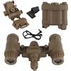 Generic Modello fittizio tattico AN/PVS31 NVG supporto casco base adattatore presa visore notturno binocolo non funzionale oggetto scena(Brown)