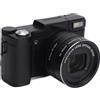BMKGODN fotocamera, Fotocamera compatta 4K, 48 MP, schermo ribaltabile da 3 pollici, zoom 5X 8X, anti-vibrazione, videocamera for vlogging, escursionismo, campeggio e viaggi