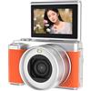 BMKGODN fotocamera, Vlog Cam WiFi con zoom ottico 18X, schermo da 3 pollici orientabile a 190 gradi e doppio obiettivo anteriore posteriore(Brown)