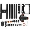 Vroomoto Slider per Fotocamera Motorizzato, Slider Video Elettrico [marca] con Binario da 60 Cm, Telecomando Wireless, 3 velocità, Carico Massimo 3 Kg, Piedini Regolabili in Lega CNC per