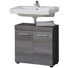 trendteam smart living Arredamenti, Legno, Argento fumé, 58 x 57 x 31 cm