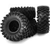 JVRWSC Compatibile Con Axial Per SCX10 Per Wraith Per Capra Per RR10 Per Trxs 1/10 RC Crawler Car 4 Pezzi 135mm 2.2 Pollici Pneumatico In Gomma Ruota Pneumatico Accessori Aggiornamento RC